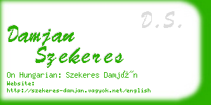 damjan szekeres business card